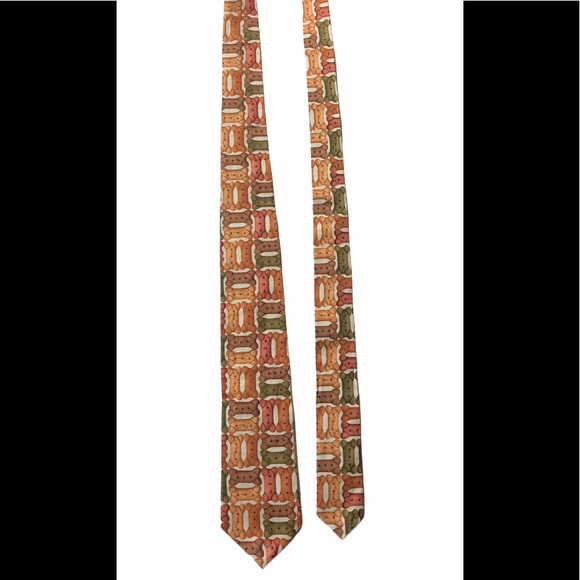 Novelty Ties Dog Puppy Bone Biscuit Treat Necktie - Picture 2 of 6